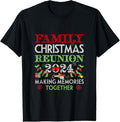 100% Cotton Family Christmas Reunion 2024 Matching Xmas Pajama Family T-Shirt Hoodie, Sweatshirt | GrindPrints.com