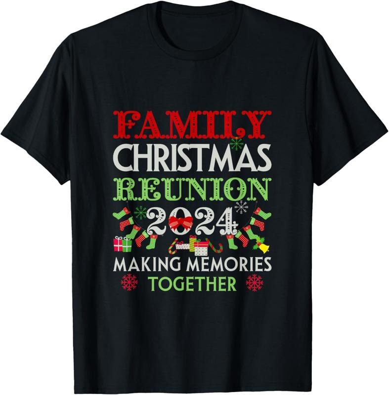 100% Cotton Family Christmas Reunion 2024 Matching Xmas Pajama Family T-Shirt Hoodie, Sweatshirt | GrindPrints.com