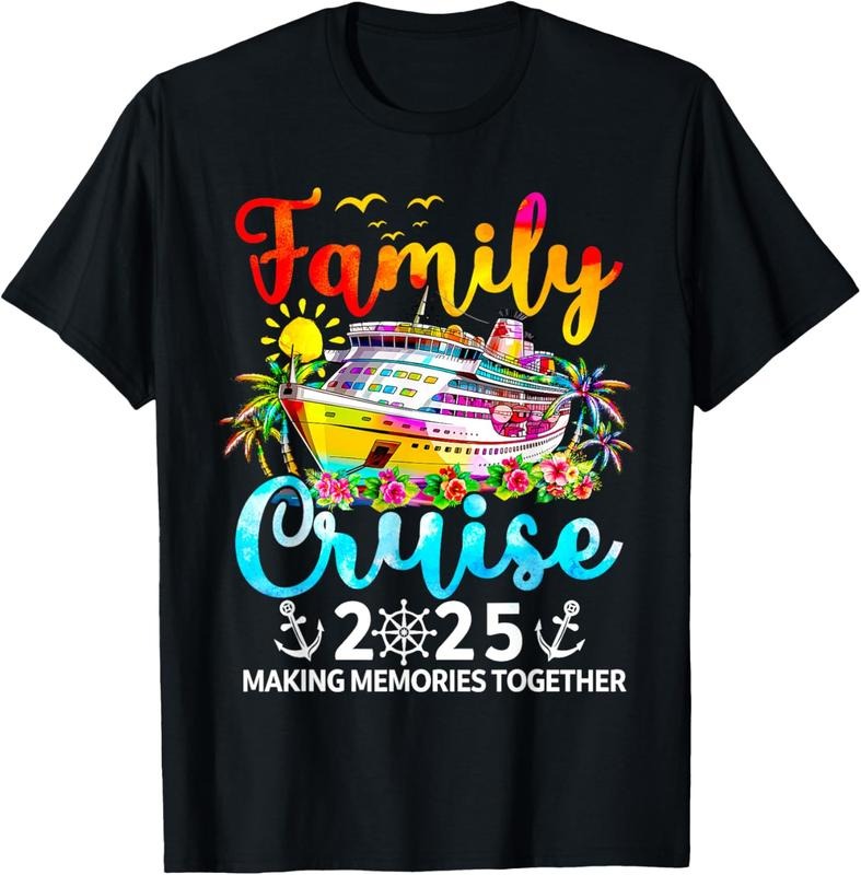 100% Cotton Family Cruise 2025 Family Vacation Matching 2025 T-Shirt Hoodie, Sweatshirt | GrindPrints.com