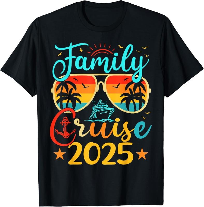 100% Cotton Family Cruise 2025 Summer Vacation Matching Family Cruise T-Shirt Hoodie, Sweatshirt | GrindPrints.com
