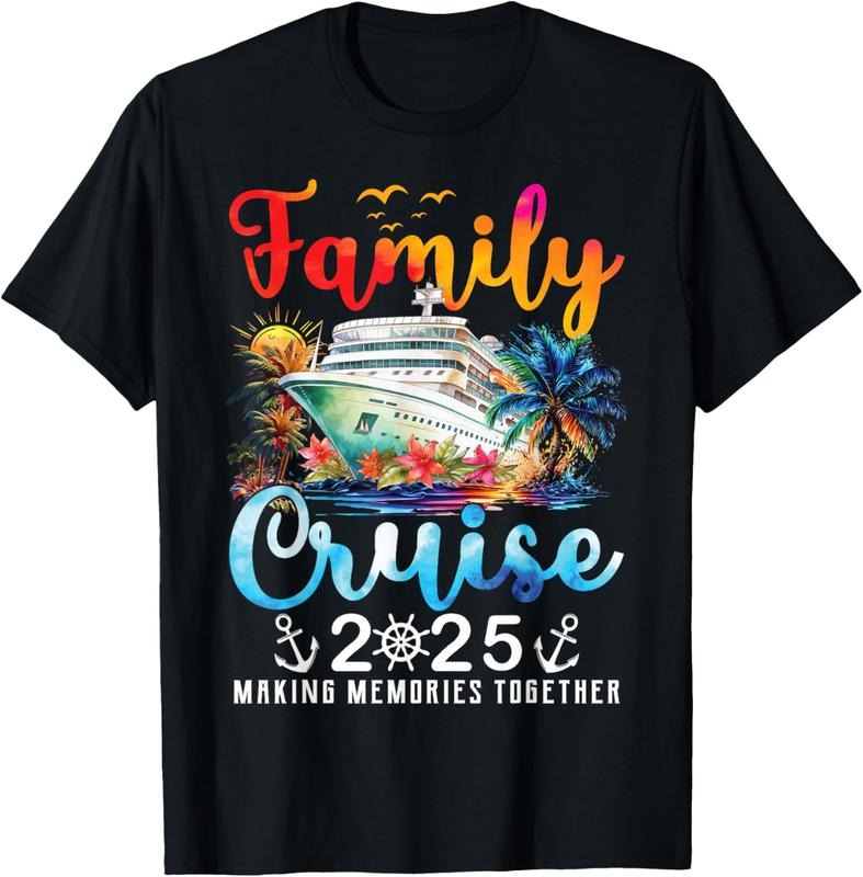 100% Cotton Family Cruise 2025 Vacation Trip Family Matching Cruise Ship T-Shirt Hoodie, Sweatshirt | GrindPrints.com