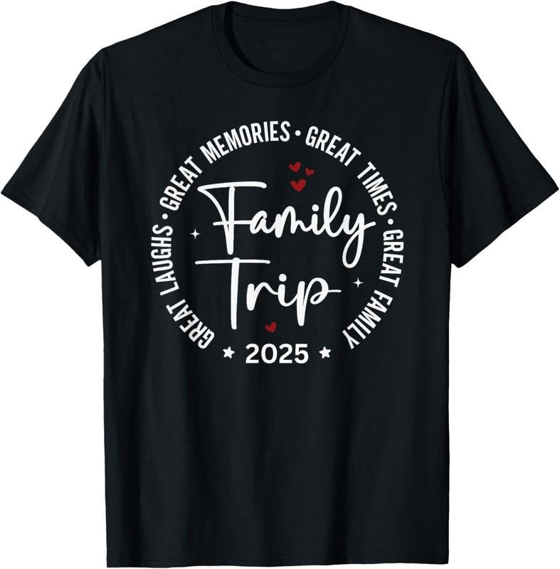 100% Cotton Family Trip Vacation 2025 Matching Group T-Shirt Hoodie, Sweatshirt | GrindPrints.com