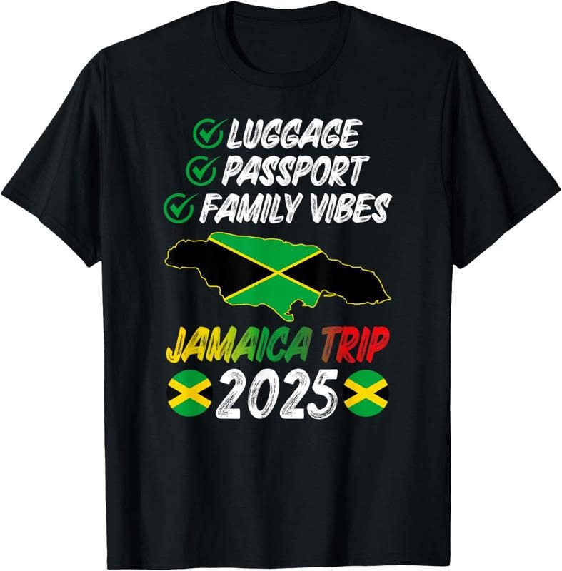 100% Cotton Family Vibes Jamaica Family Trip 2025 Jamaica Vacation T-Shirt Hoodie, Sweatshirt | GrindPrints.com