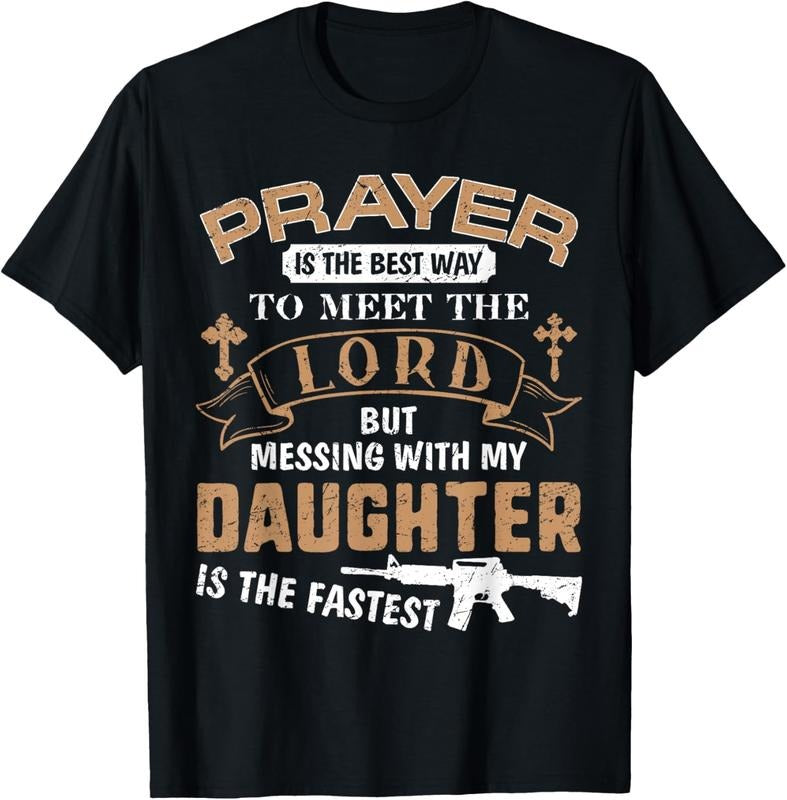 100% Cotton Funny Proud Daddy Dad If You Mess My Daughter T-Shirts, Hoodie, Sweatshirt