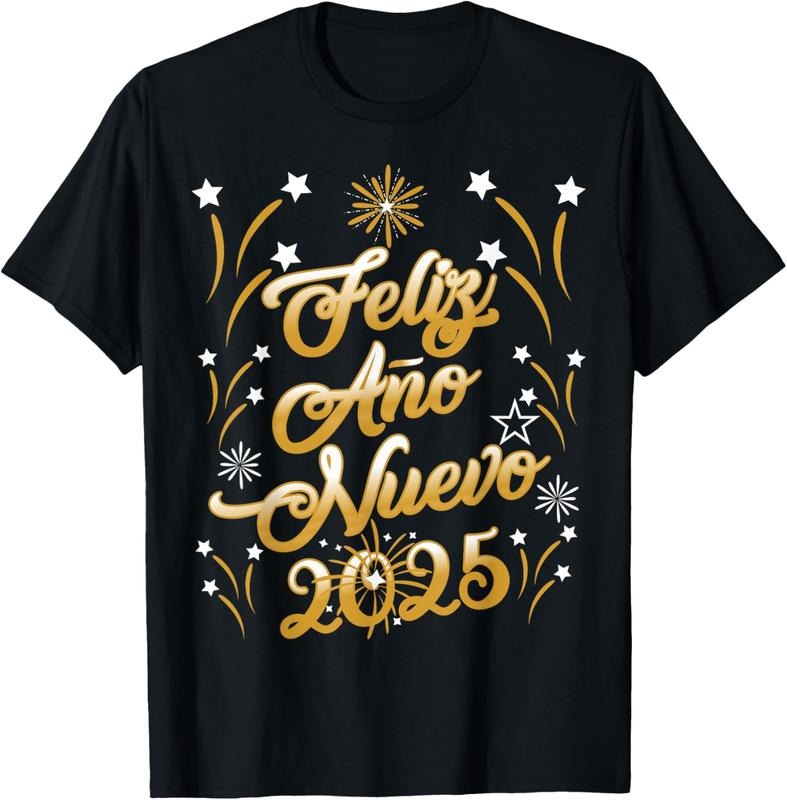 100% Cotton Feliz año nuevo 2025 Happy New Year Spanish Mexican Latin T-Shirt Hoodie, Sweatshirt | GrindPrints.com