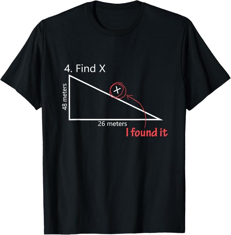 100% Cotton Find X Math Teacher Graphic Sarcastic Gift Novelty Dad Joke T-Shirt Hoodie, Sweatshirt | GrindPrints.com