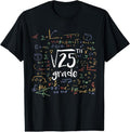 100% Cotton First Day Of School 5th Grade Square Root Of 25 Math Teacher T-Shirt Hoodie, Sweatshirt | GrindPrints.com