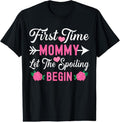 100% Cotton First Time Mommy Let The Spoiling Begin Cute Mother's Day T-Shirt Hoodie, Sweatshirt | GrindPrints.com