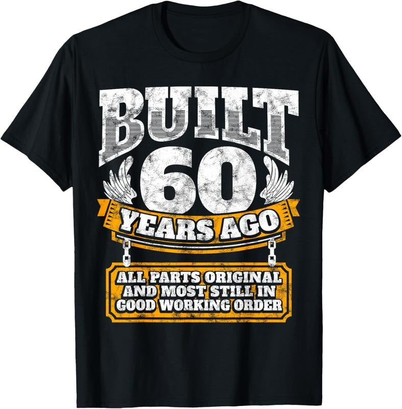 100% Cotton Funny 60th Birthday B-Day Gift Saying Age 60 Year Joke T-Shirt Hoodie, Sweatshirt | GrindPrints.com
