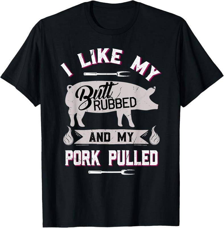 100% Cotton Funny BBQ Grilling Quote Pig Pulled Pork T-Shirt Hoodie, Sweatshirt | GrindPrints.com