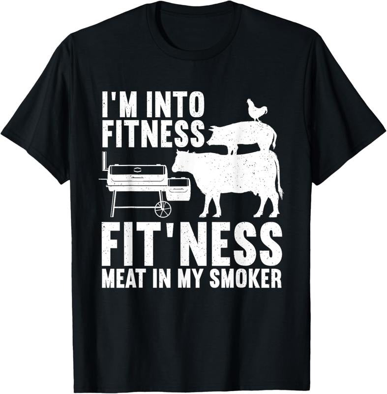100% Cotton Funny BBQ Meat Smoking Art For Men Women Barbeque Griller T-Shirt Hoodie, Sweatshirt | GrindPrints.com
