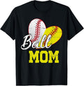 100% Cotton Funny Ball Mom Softball Baseball T-Shirts, Hoodie, Sweatshirt