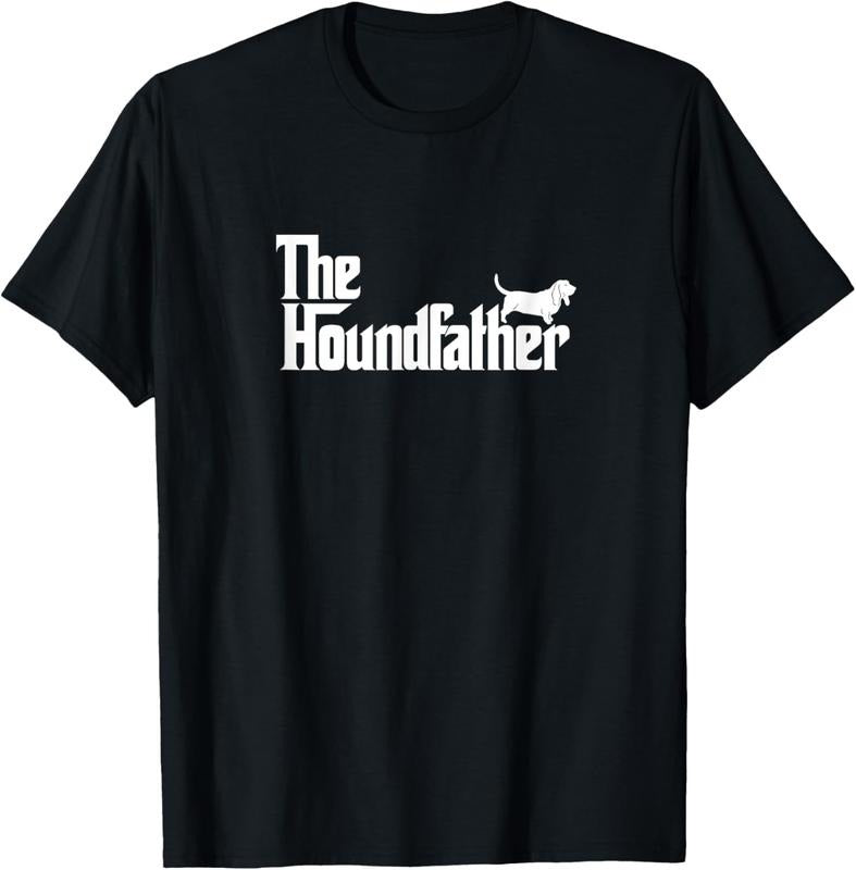 100% Cotton Funny Basset Hound Father Dog Shirt The Houndfather T-shirt T-Shirt Hoodie, Sweatshirt | GrindPrints.com