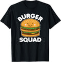 100% Cotton Funny Burger Cute Burger Squad Kawaii Food Hamburger Lover T-Shirt Hoodie, Sweatshirt | GrindPrints.com