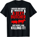100% Cotton Funny Butcher Design For Men Women Butchery Meat Butcher T-Shirt Hoodie, Sweatshirt | GrindPrints.com