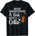100% Cotton Funny Cello Art For Girls Women Youth Cello Players T-Shirt Hoodie, Sweatshirt | GrindPrints.com