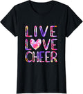 100% Cotton Funny Cheerleading Tie Dye Cheer Girls Love Cheer Mom T-Shirt Hoodie, Sweatshirt | GrindPrints.com