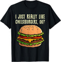 100% Cotton Funny Cheeseburger Hamburger Design Burger Lover Men Women T-Shirt Hoodie, Sweatshirt | GrindPrints.com