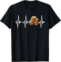 100% Cotton Funny Cookie Heartbeat Design For Cookie Lovers Men Women T-Shirt Hoodie, Sweatshirt | GrindPrints.com
