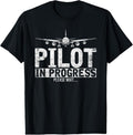 100% Cotton Funny Copilot Gift Flight Pilot In Progress Future Pilot T-Shirt Hoodie, Sweatshirt | GrindPrints.com