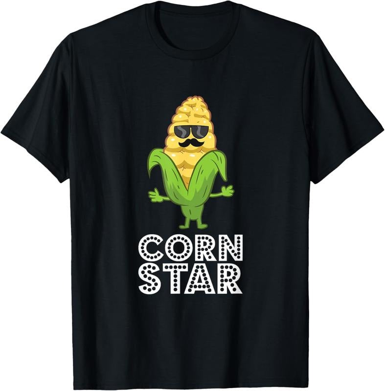 100% Cotton Funny Corn Star With Sunglasses Gift For Corn Farmer T-Shirt Hoodie, Sweatshirt | GrindPrints.com