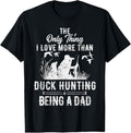 100% Cotton Funny Duck Hunting with Dad Dog gift for Duck Hunting T-Shirt Hoodie, Sweatshirt | GrindPrints.com