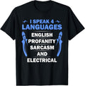 100% Cotton Funny Electrician Art Men Women Electrical Engineer Humor T-Shirt Hoodie, Sweatshirt | GrindPrints.com