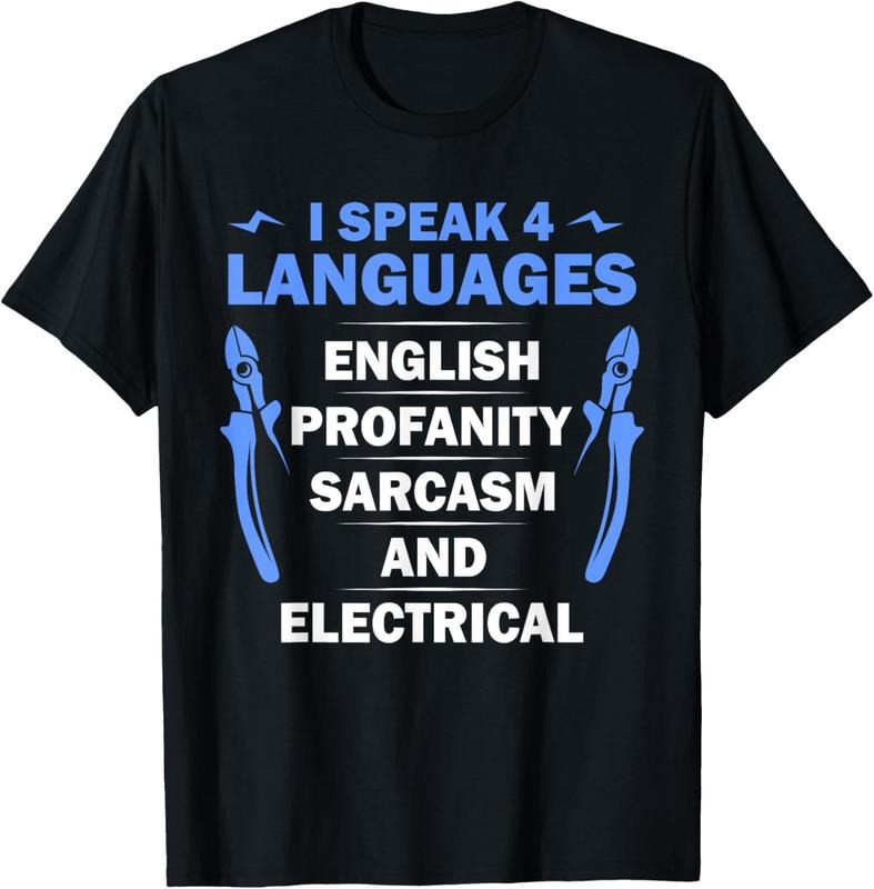100% Cotton Funny Electrician Art Men Women Electrical Engineer Humor T-Shirt Hoodie, Sweatshirt | GrindPrints.com