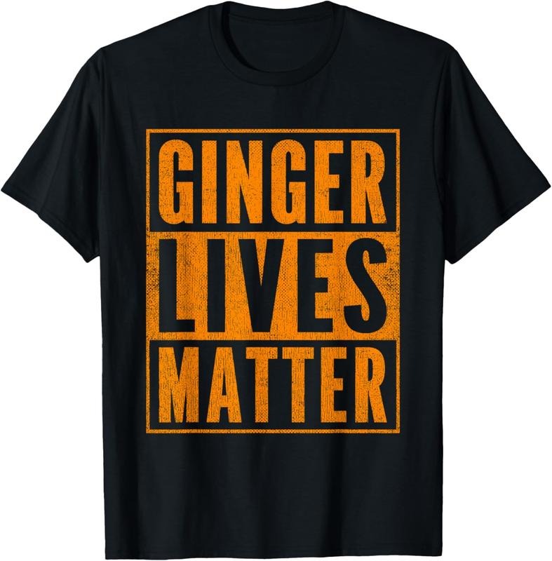 100% Cotton Funny Ginger Lives Matter Old School Graphic Redhead T-Shirt Hoodie, Sweatshirt | GrindPrints.com