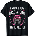 100% Cotton Funny Girls Hockey Designs For Women Field Hockey Novelty T-Shirt Hoodie, Sweatshirt | GrindPrints.com