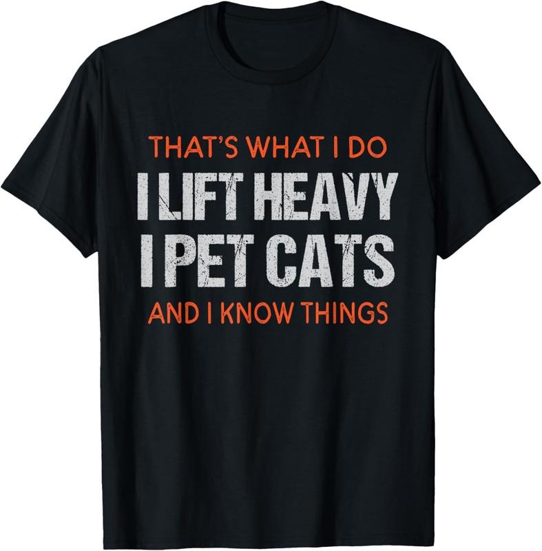 100% Cotton Funny Gym Workout Weightlifting Cat Animal Themed Saying T-Shirt Hoodie, Sweatshirt | GrindPrints.com