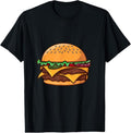 100% Cotton Funny Hamburger Fast Food Lover graphic design T-Shirt Hoodie, Sweatshirt | GrindPrints.com