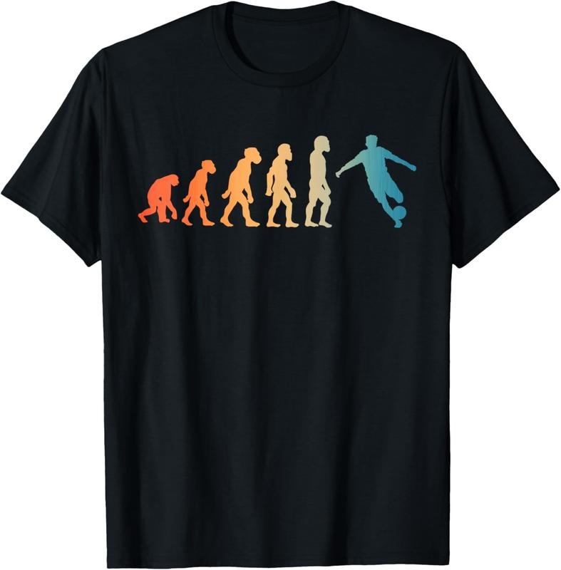100% Cotton Funny Human Soccer Player Evolution Best Soccer Lover T-Shirt Hoodie, Sweatshirt | GrindPrints.com