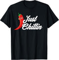 100% Cotton Funny Just Chillin Chili Pepper Shirt For Spicy Food Lovers T-Shirt Hoodie, Sweatshirt | GrindPrints.com