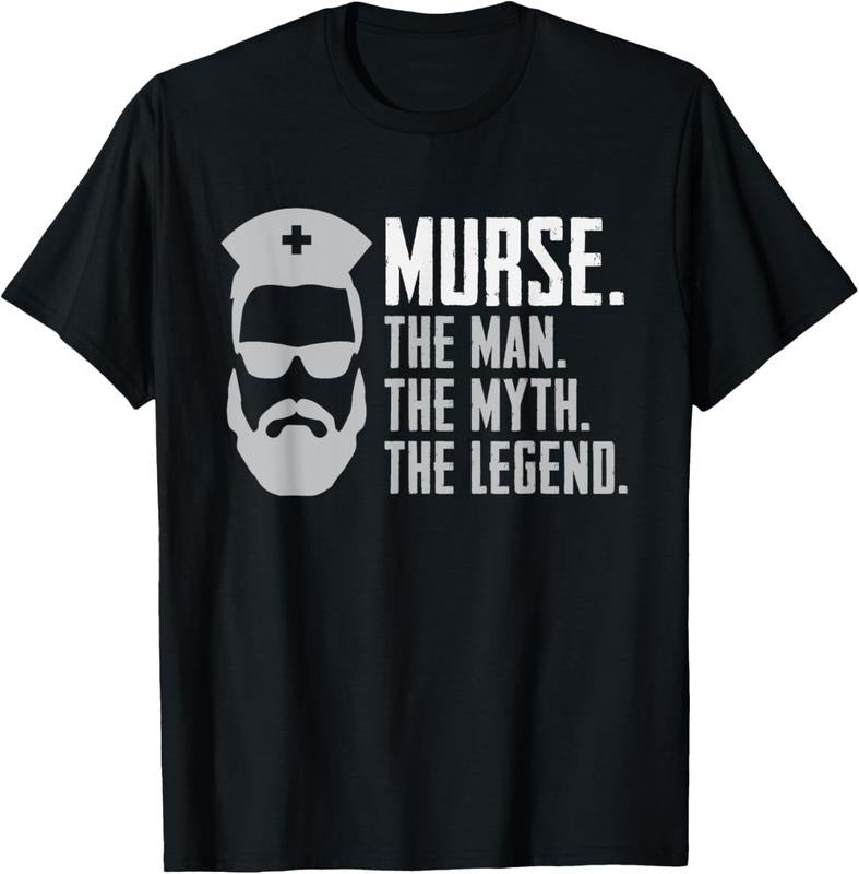 100% Cotton Funny Murse T-Shirt Male Nurse Shirt RN LPN CNA T-Shirt Hoodie, Sweatshirt | GrindPrints.com