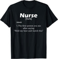 100% Cotton Funny Nurse Definition Hold My Beer T-Shirts, Hoodie, Sweatshirt