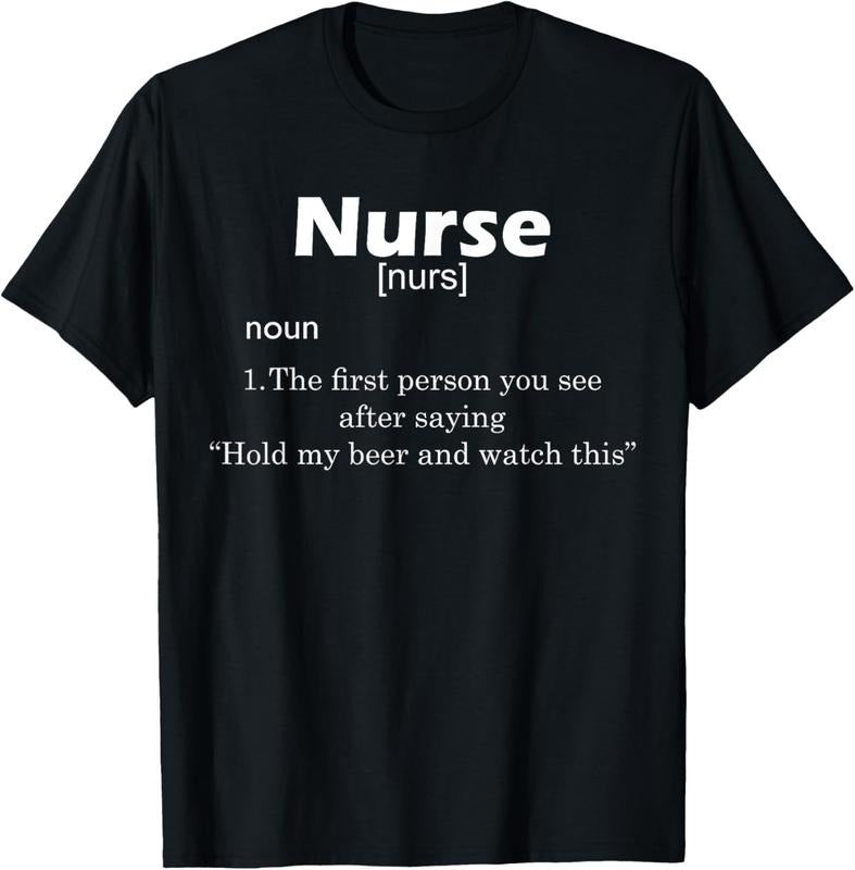 100% Cotton Funny Nurse Definition Hold My Beer T-Shirts, Hoodie, Sweatshirt