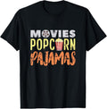 100% Cotton Funny Pajama Party Movies Night Gift Snack Popcorn T-Shirt Hoodie, Sweatshirt | GrindPrints.com