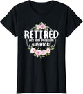 100% Cotton Funny Retired Woman Not My Problem Anymore Retirement T-Shirts, Hoodie, Sweatshirt