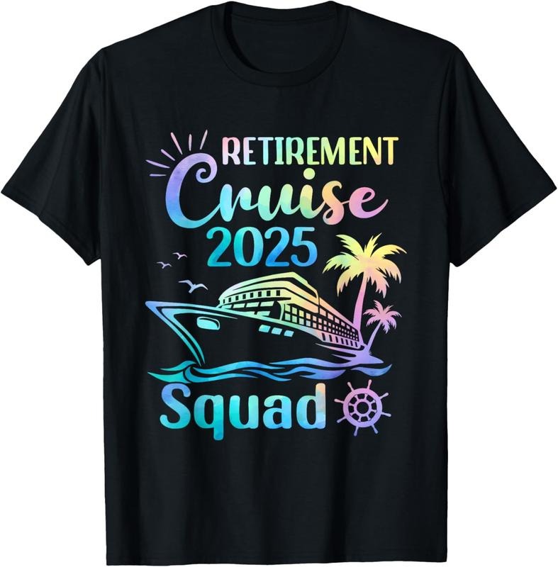 100% Cotton Funny Retirement Cruise 2025 Squad Tie Dye Retired Cruising T-Shirt Hoodie, Sweatshirt | GrindPrints.com