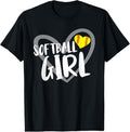 100% Cotton Funny Softball Apparel Girl T-Shirt Hoodie, Sweatshirt | GrindPrints.com