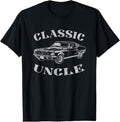 100% Cotton Funny Uncle Saying Classic Car Graphic T-Shirt Hoodie, Sweatshirt | GrindPrints.com
