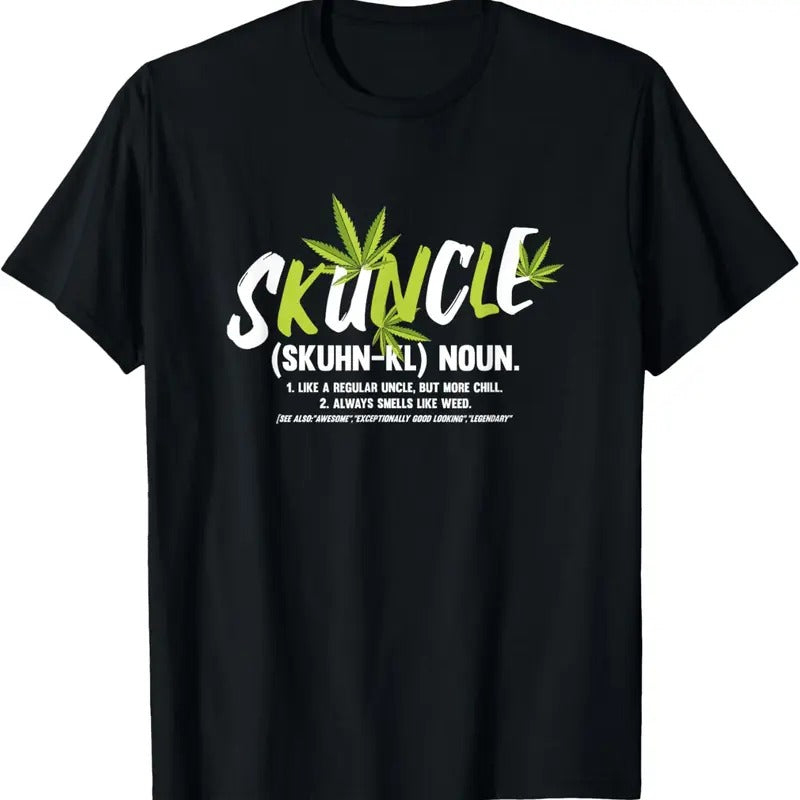 100% Cotton Funny Uncle Weed Smoker Skuncle Marijuana Uncle T-Shirt Hoodie, Sweatshirt | GrindPrints.com