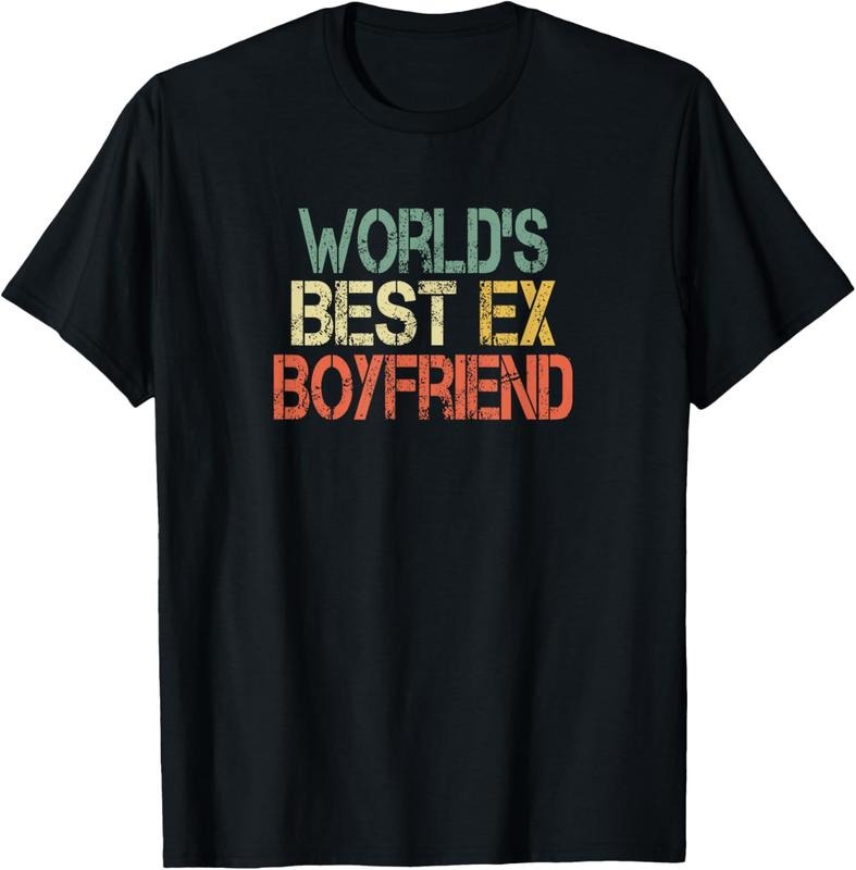 100% Cotton Funny World's Best Ex Boyfriend Cool Retro Design Boys Mens T-Shirt Hoodie, Sweatshirt | GrindPrints.com