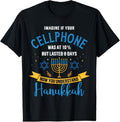 100% Cotton Funny cellphone jewish hanukkah chanukah T-Shirt Hoodie, Sweatshirt | GrindPrints.com