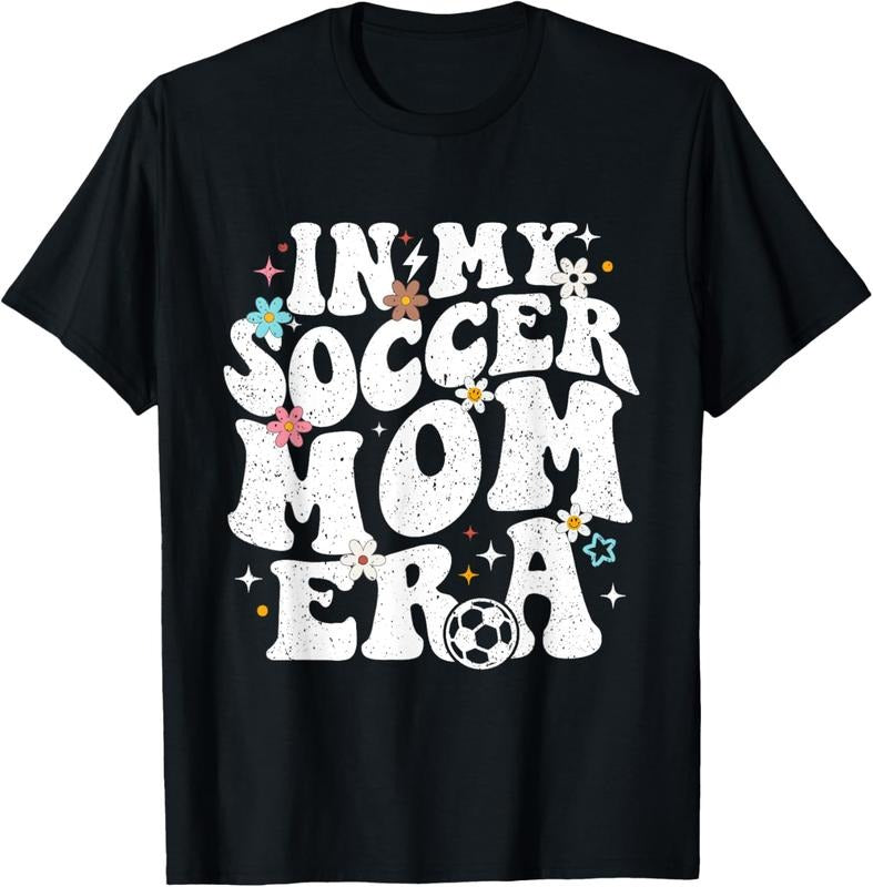 100% Cotton Funny vintage In My Soccer Mom Era Football Mama Groovy life T-Shirt Hoodie, Sweatshirt | GrindPrints.com
