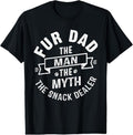 100% Cotton Fur Dad Man Myth Snack Dealer Funny Paw Cat Dog T-Shirts, Hoodie, Sweatshirt