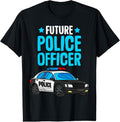 100% Cotton Future Police Officer Policeman Cop Boys T-Shirt Hoodie, Sweatshirt | GrindPrints.com