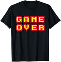 100% Cotton Game Over Vintage Retro Video Games Gaming gift arcade T-Shirt Hoodie, Sweatshirt | GrindPrints.com