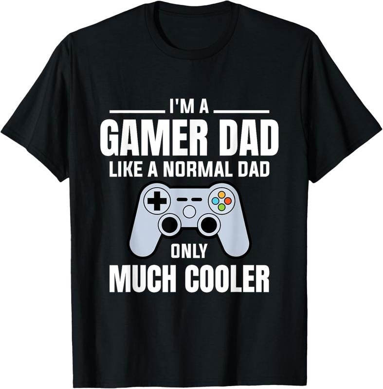 100% Cotton Gamer Dad Like Normal Dad Video Game Father T-Shirts, Hoodie, Sweatshirt